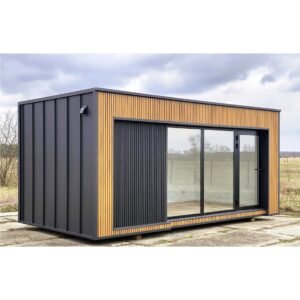 Module Préfabriqué 18 m² - Design Bois & Anthracite